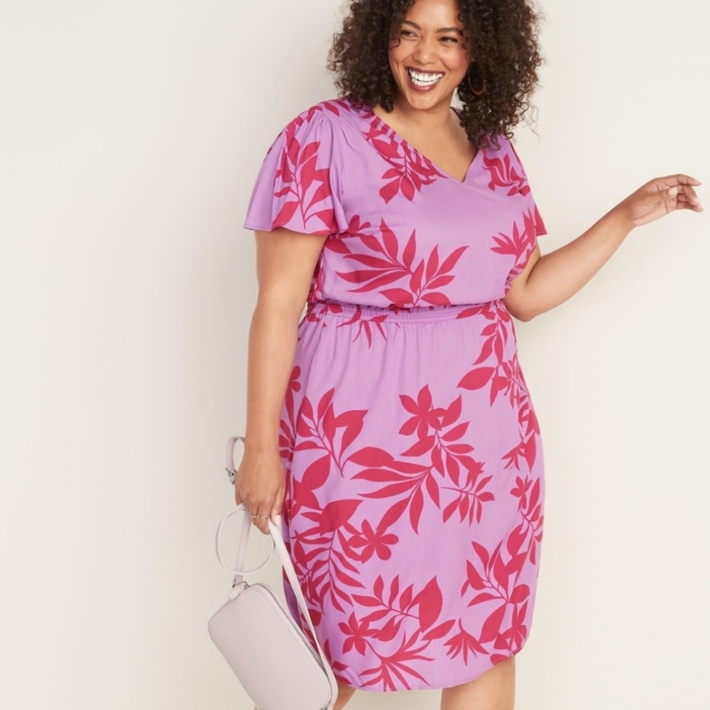 Old Navy Tropical Casual Dress